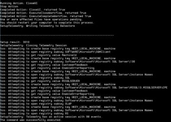 Microsoft SQL 2016 Unattended Install