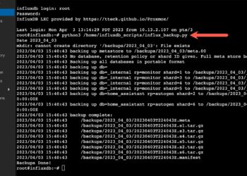 InfluxDB 1.x Automated Backups