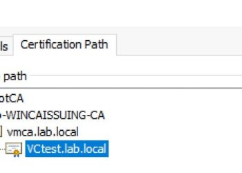 vSphere 7 – Certificates with VMCA as Subordinate