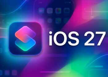 IOS 27 Focus Mode icon with colorful background and digital effects.